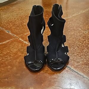 Calvin Klein Black Neoprene Heels